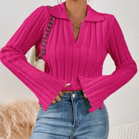 SHEIN Sweaters - Slit Side Ribbed Knit Sweater